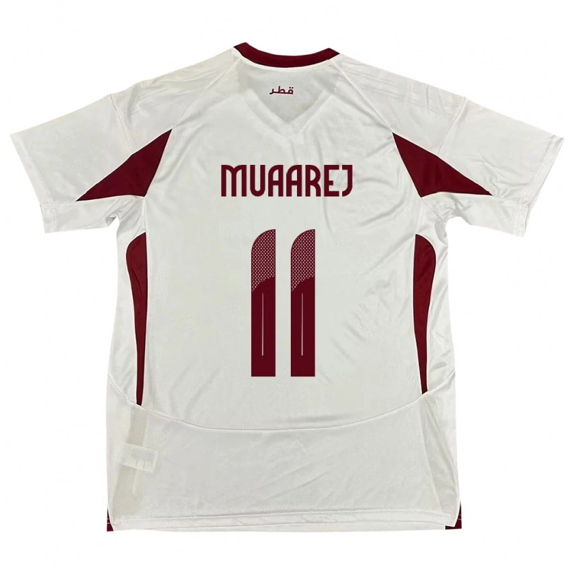 Danxen Women Qatar Mooza Muaarej #11 White Away Jersey 24-26 T-Shirt