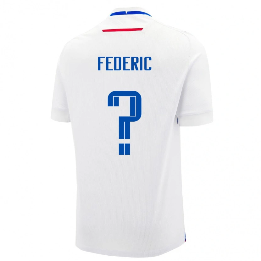 Danxen Women Slovakia Filip Federic #0 White Away Jersey 24-26 T-Shirt