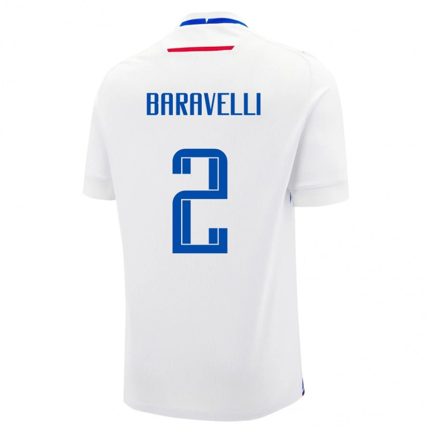 Danxen Women Slovakia Rocco Baravelli #2 White Away Jersey 24-26 T-Shirt