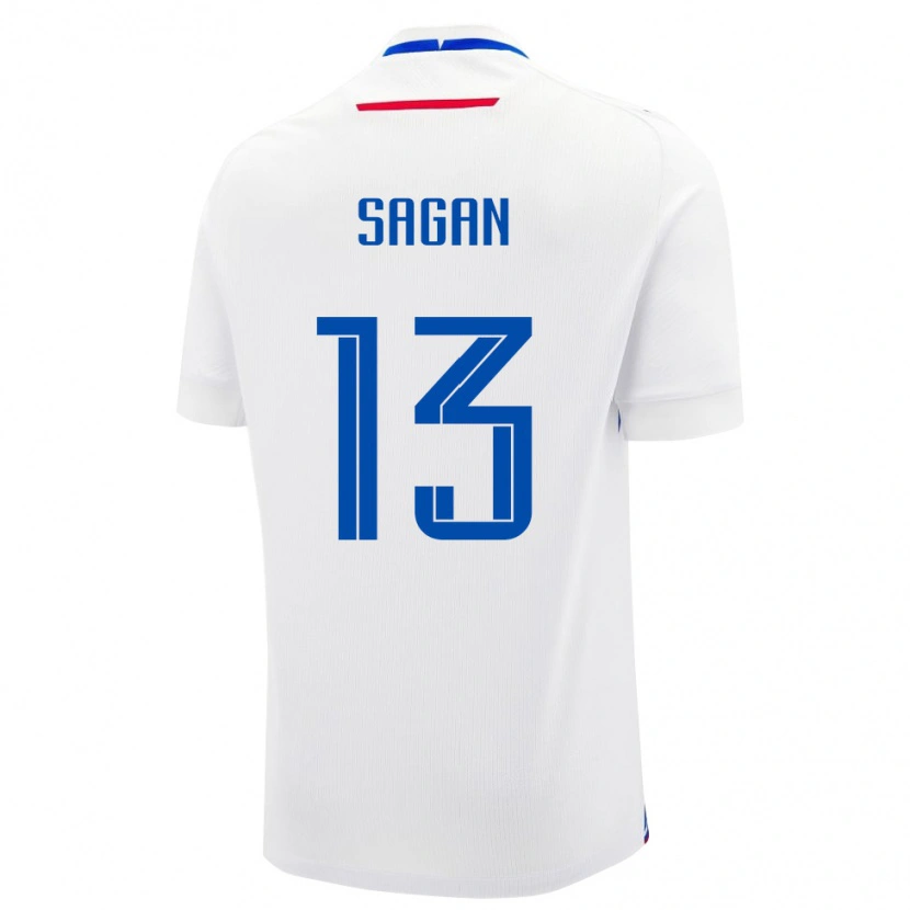 Danxen Women Slovakia Samuel Sagan #13 White Away Jersey 24-26 T-Shirt