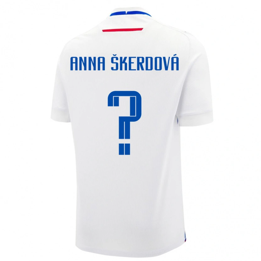 Danxen Women Slovakia Sofia Anna Škerdová #0 White Away Jersey 24-26 T-Shirt