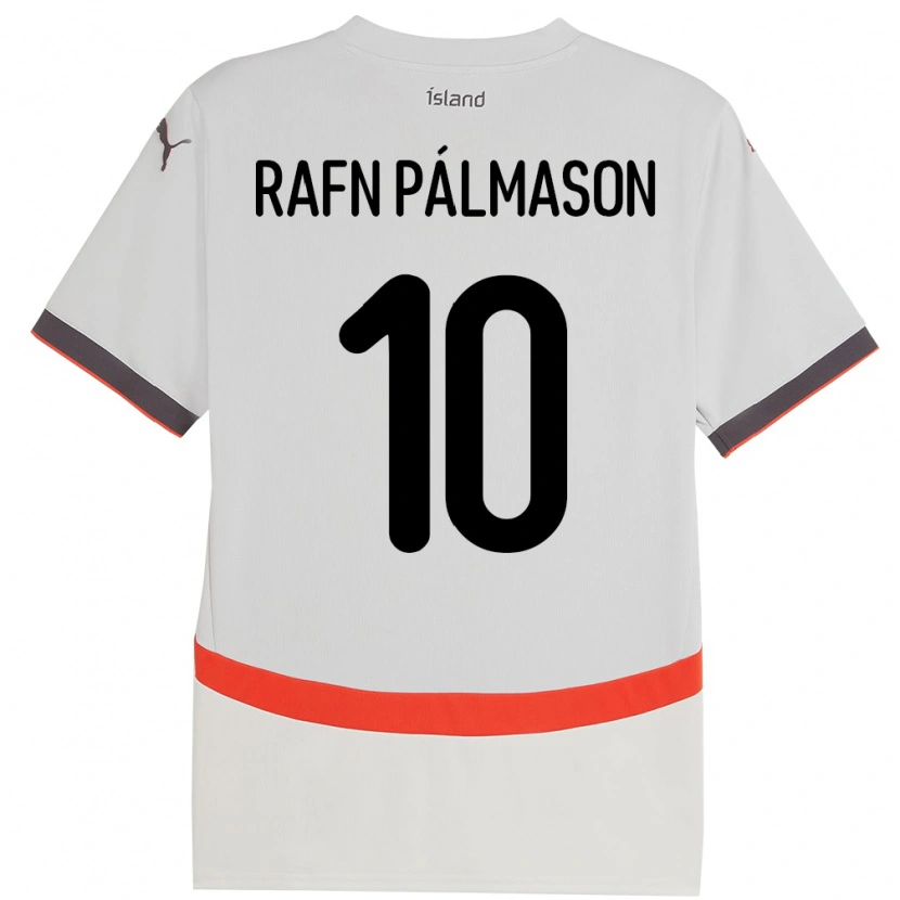 Danxen Women Iceland Alexander Rafn Pálmason #10 White Away Jersey 24-26 T-Shirt