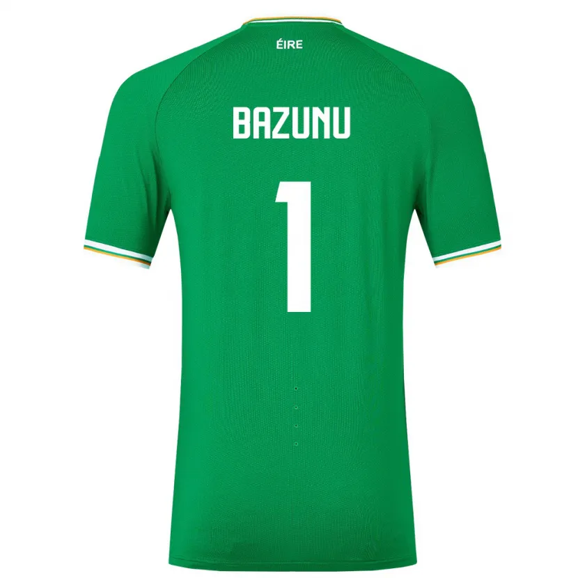 Danxen Kid Ireland Gavin Bazunu #1 Green Home Jersey 24-26 T-Shirt