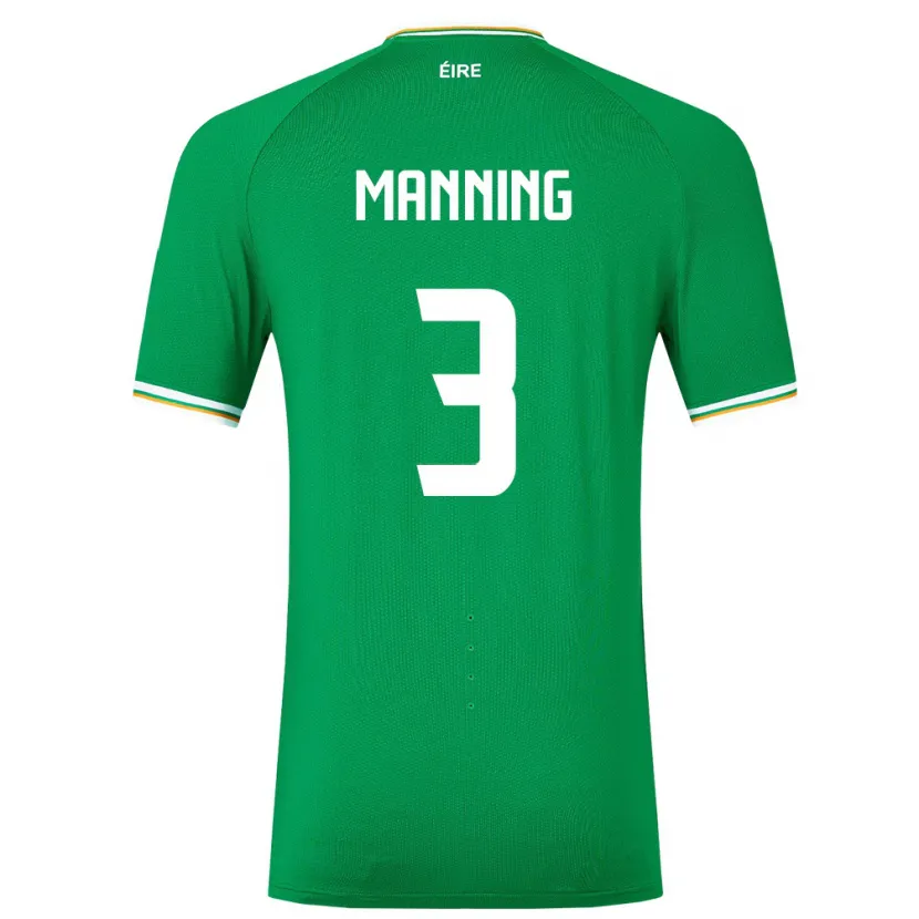 Danxen Kid Ireland Ryan Manning #3 Green Home Jersey 24-26 T-Shirt