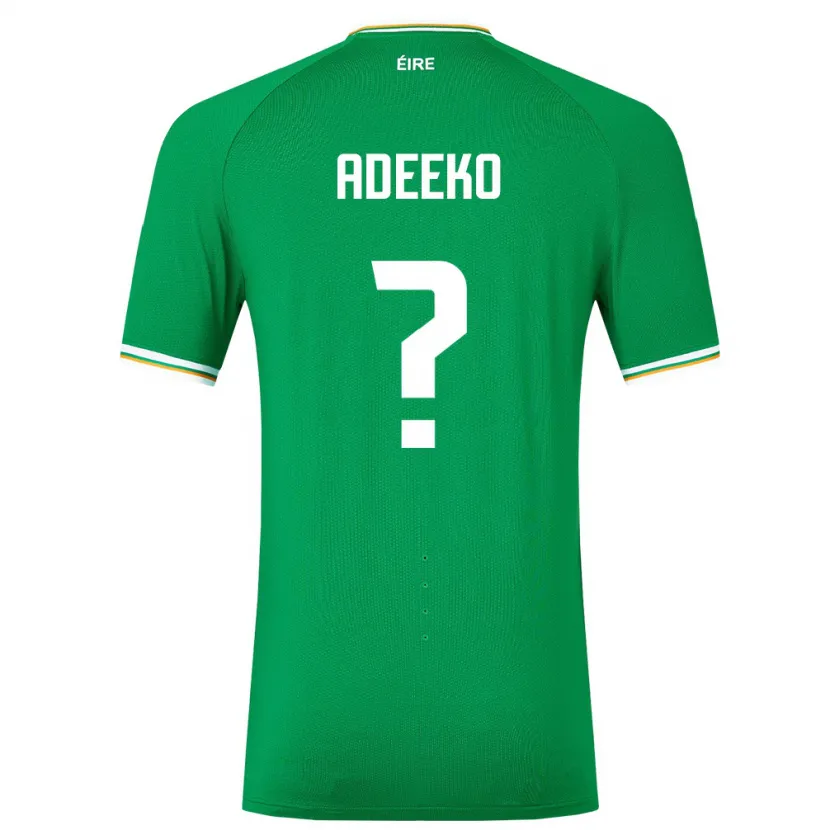 Danxen Kid Ireland Baba Adeeko #0 Green Home Jersey 24-26 T-Shirt