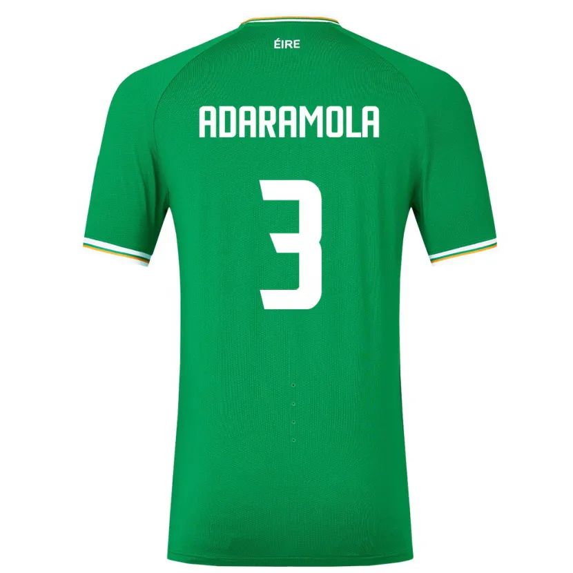 Danxen Kid Ireland Tayo Adaramola #3 Green Home Jersey 24-26 T-Shirt