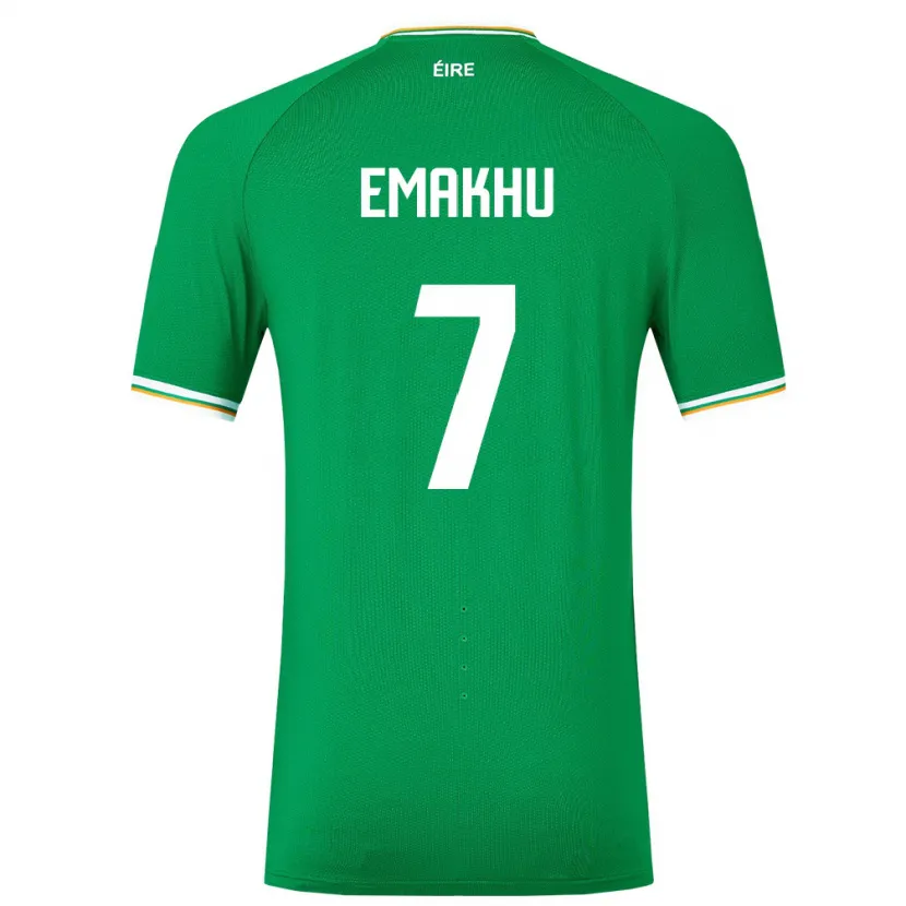 Danxen Kid Ireland Aidomo Emakhu #7 Green Home Jersey 24-26 T-Shirt