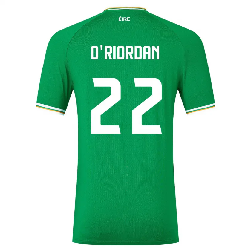 Danxen Kid Ireland Connor O'riordan #22 Green Home Jersey 24-26 T-Shirt