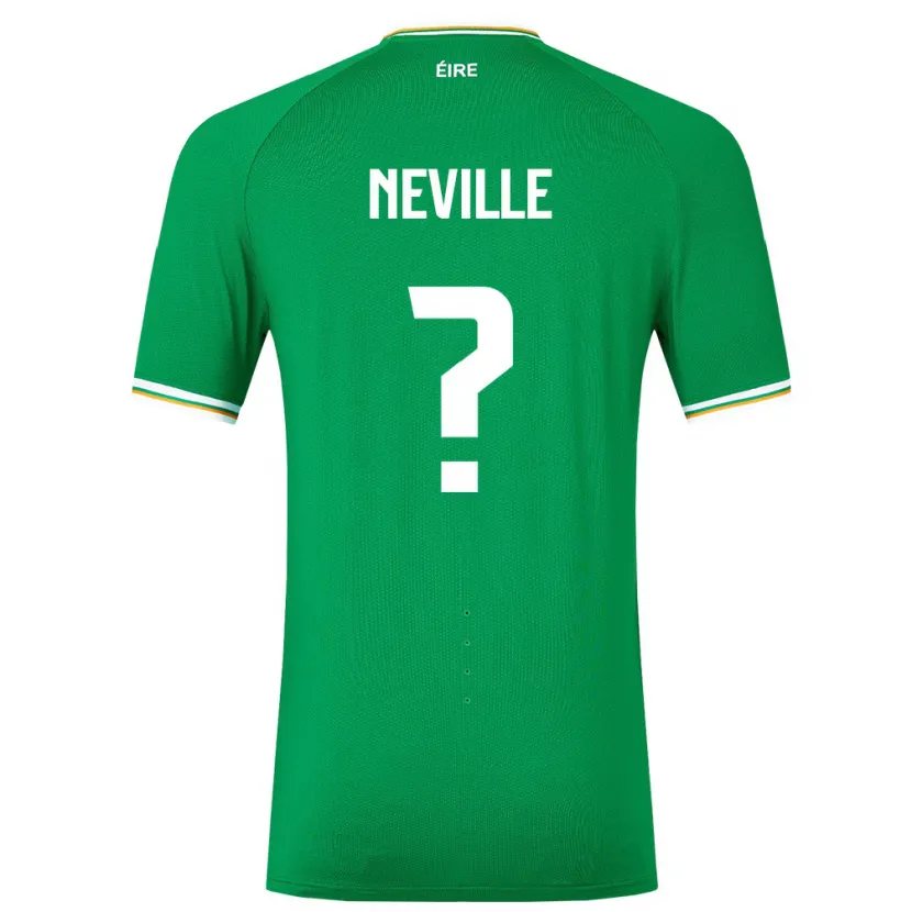 Danxen Kid Ireland Harvey Neville #0 Green Home Jersey 24-26 T-Shirt