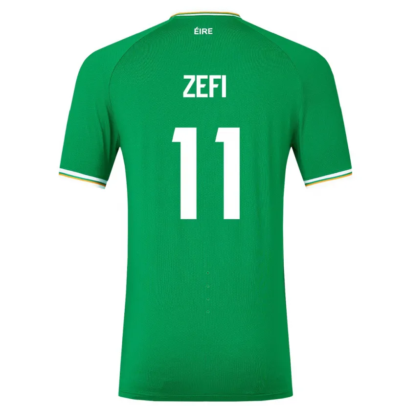 Danxen Kid Ireland Kevin Zefi #11 Green Home Jersey 24-26 T-Shirt