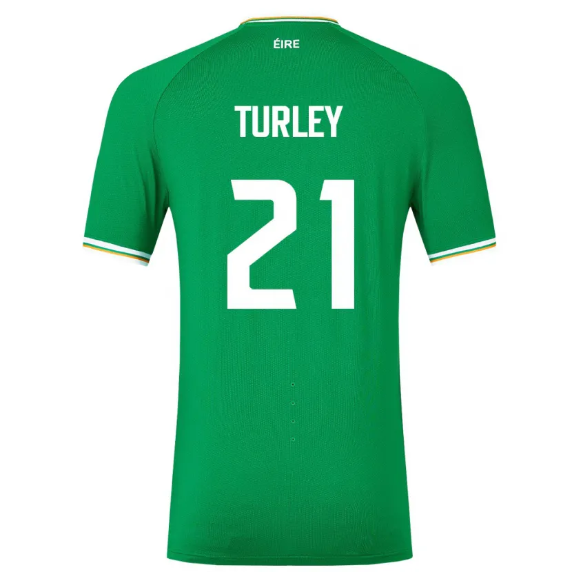 Danxen Kid Ireland Freddie Turley #21 Green Home Jersey 24-26 T-Shirt