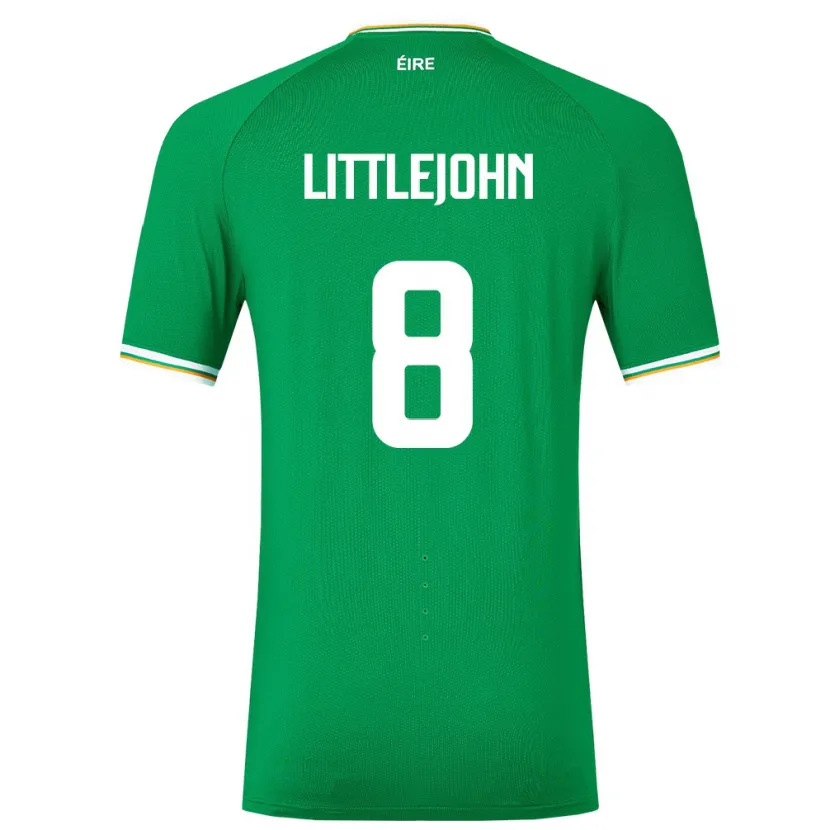 Danxen Kid Ireland Ruesha Littlejohn #8 Green Home Jersey 24-26 T-Shirt