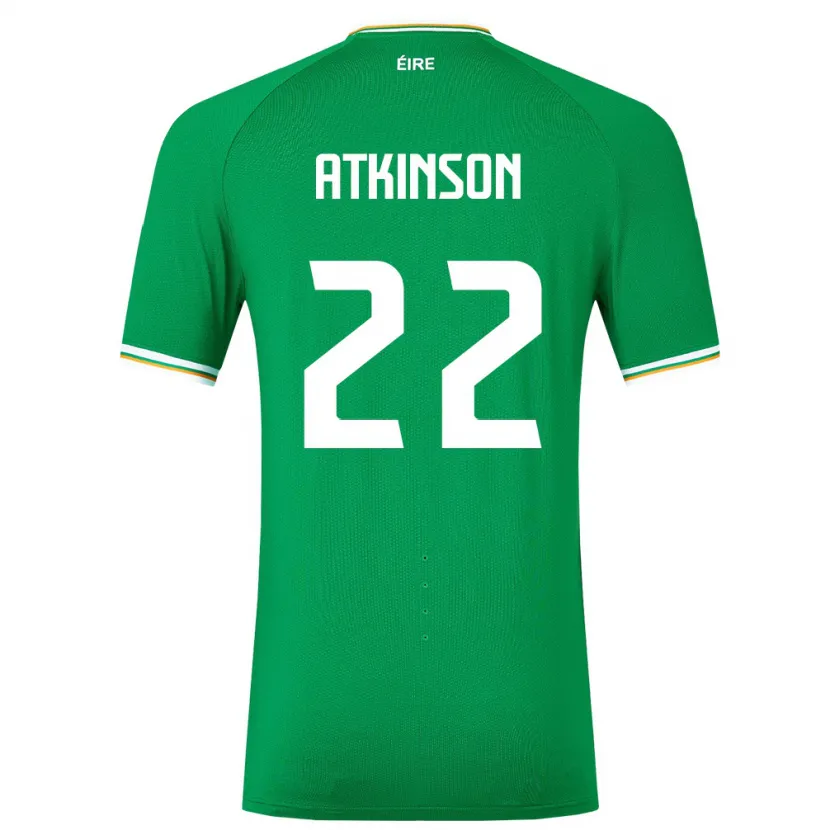 Danxen Kid Ireland Isibeal Atkinson #22 Green Home Jersey 24-26 T-Shirt