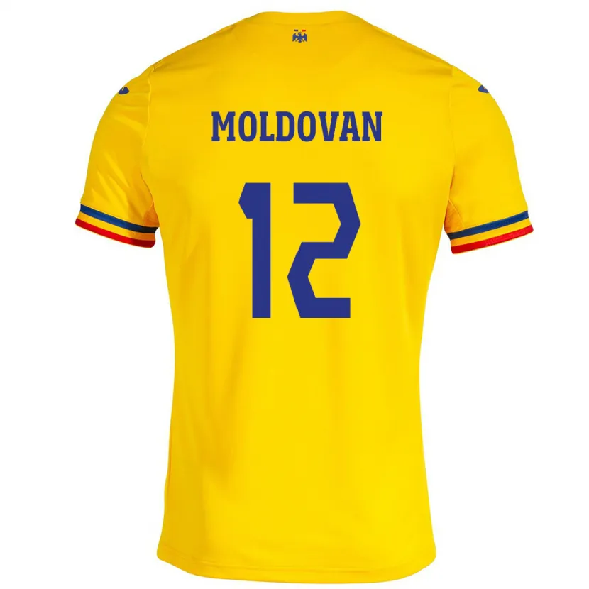 Danxen Kid Romania Horaţiu Moldovan #12 Yellow Home Jersey 24-26 T-Shirt