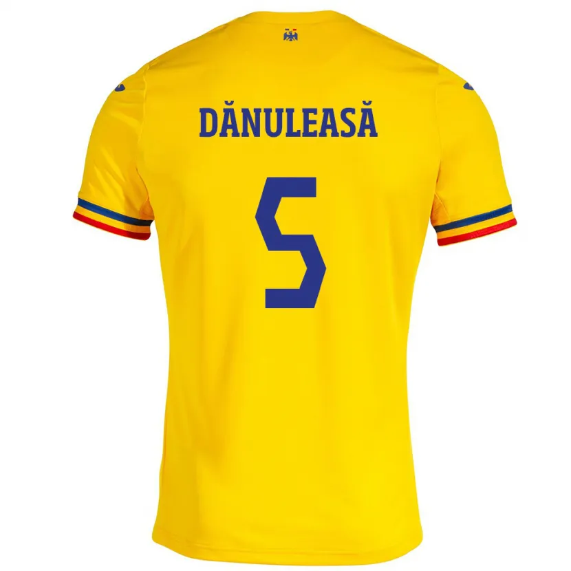 Danxen Kid Romania Gabriel Dănuleasă #5 Yellow Home Jersey 24-26 T-Shirt