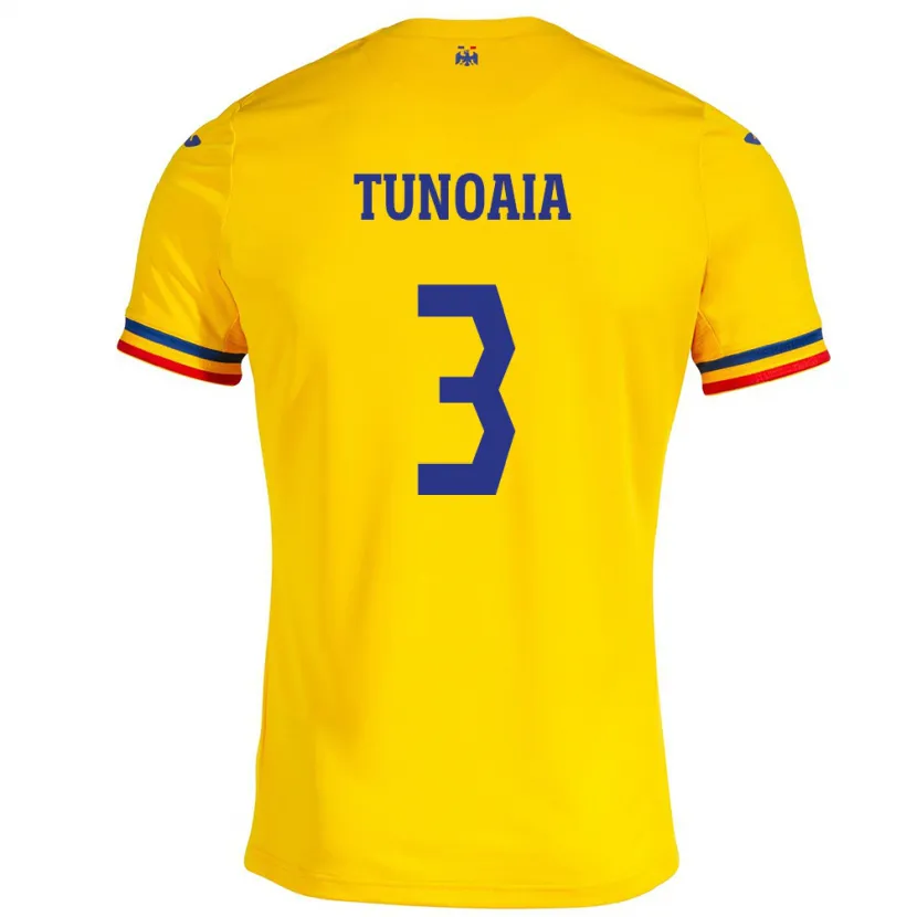 Danxen Kid Romania Alexandra Tunoaia #3 Yellow Home Jersey 24-26 T-Shirt