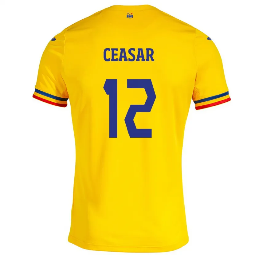 Danxen Kid Romania Camelia Ceasar #12 Yellow Home Jersey 24-26 T-Shirt