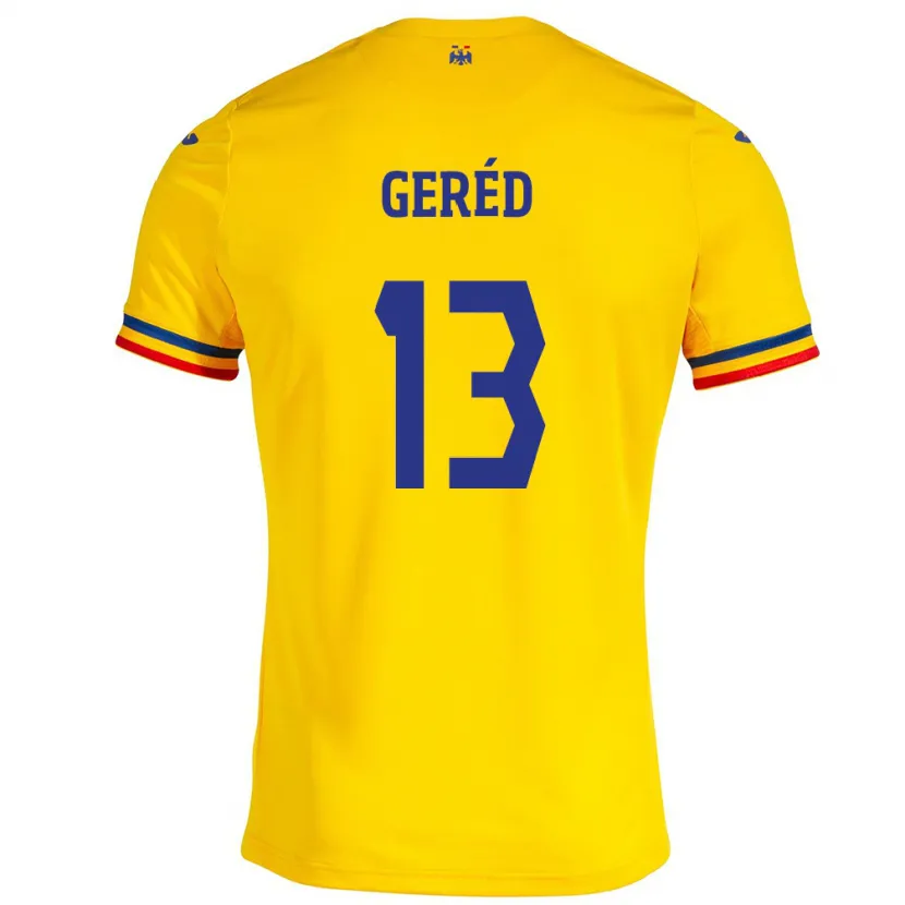 Danxen Kid Romania Erika Geréd #13 Yellow Home Jersey 24-26 T-Shirt