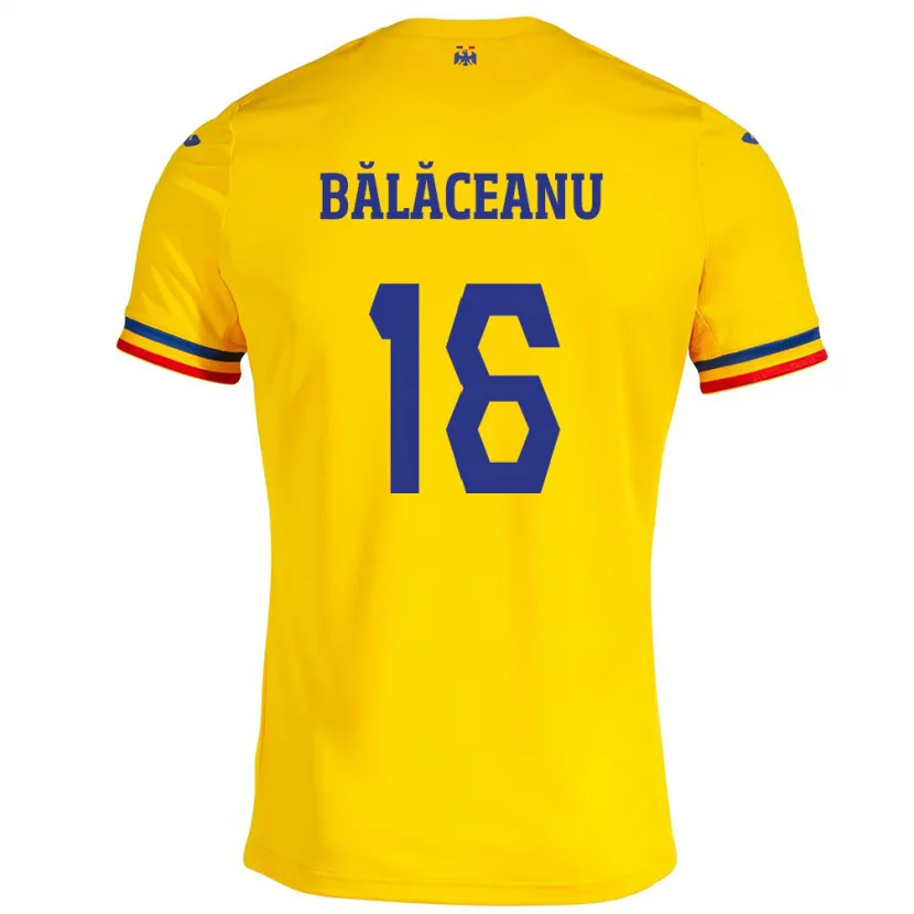 Danxen Kid Romania Ioana Bălăceanu #16 Yellow Home Jersey 24-26 T-Shirt