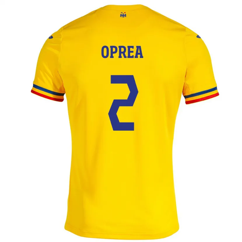 Danxen Kid Romania Olivia Oprea #2 Yellow Home Jersey 24-26 T-Shirt