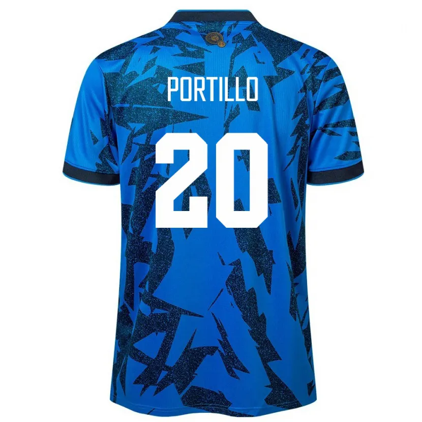 Danxen Kid El Salvador Isaac Portillo #20 Blue Home Jersey 24-26 T-Shirt