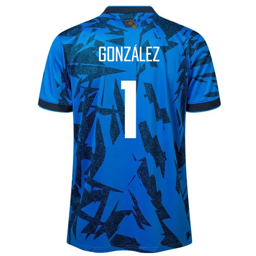 Danxen Kid El Salvador Mario González #1 Blue Home Jersey 24-26 T-Shirt