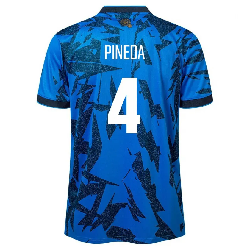 Danxen Kid El Salvador Wálter Pineda #4 Blue Home Jersey 24-26 T-Shirt