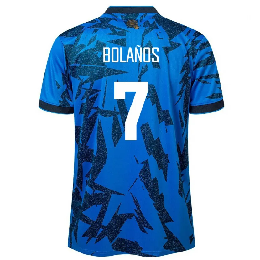 Danxen Kid El Salvador Javier Bolaños #7 Blue Home Jersey 24-26 T-Shirt