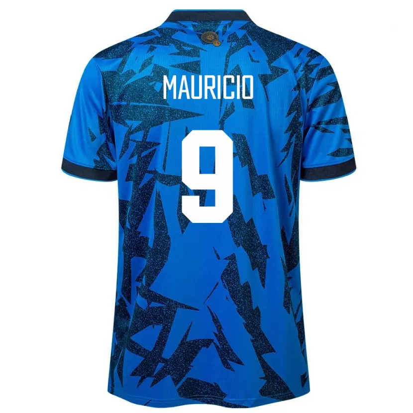 Danxen Kid El Salvador Emerson Mauricio #9 Blue Home Jersey 24-26 T-Shirt