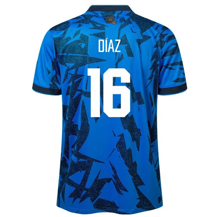 Danxen Kid El Salvador Wilber Díaz #16 Blue Home Jersey 24-26 T-Shirt