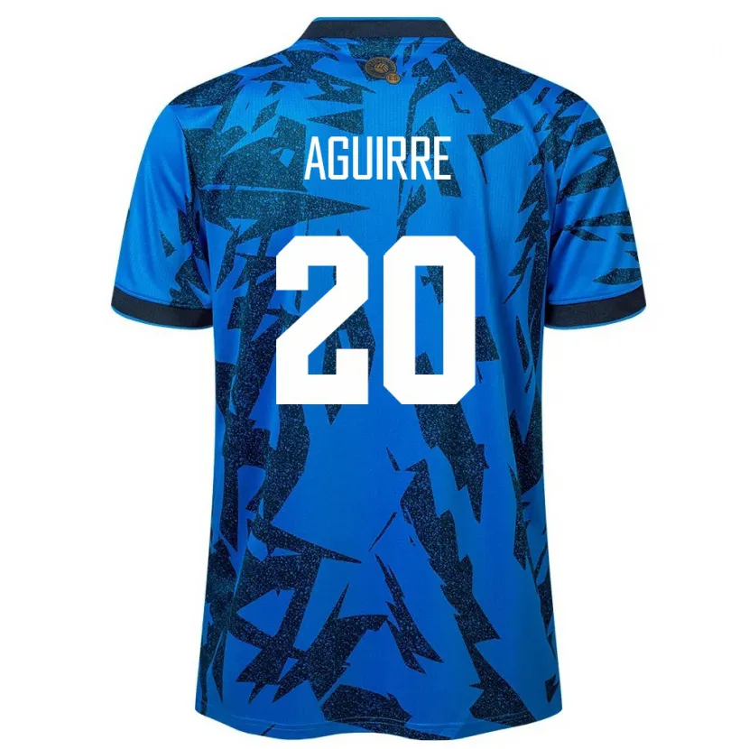 Danxen Kid El Salvador Jonathan Aguirre #20 Blue Home Jersey 24-26 T-Shirt