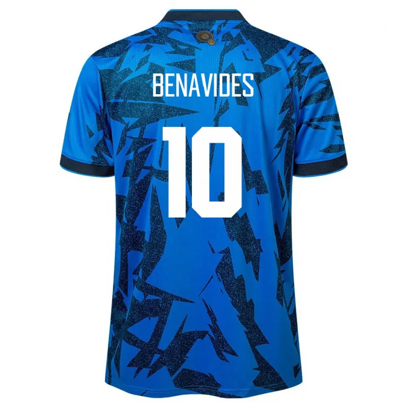 Danxen Kid El Salvador Matthew Benavides #10 Blue Home Jersey 24-26 T-Shirt