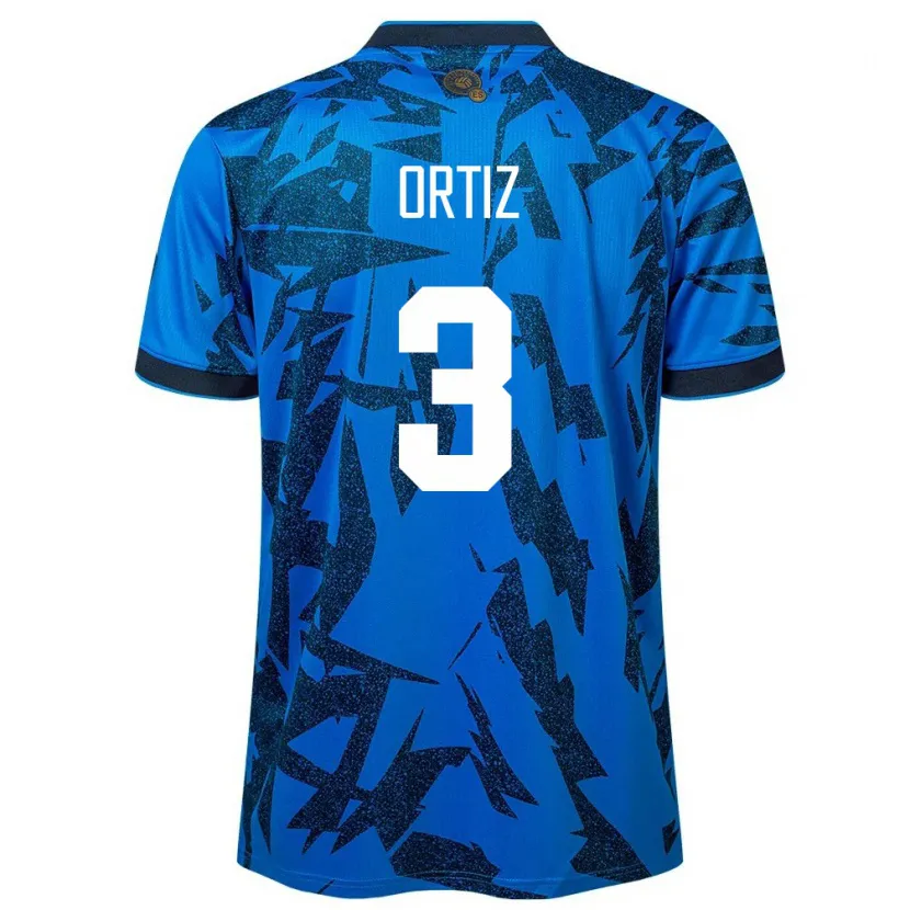 Danxen Kid El Salvador Priscila Ortiz #3 Blue Home Jersey 24-26 T-Shirt