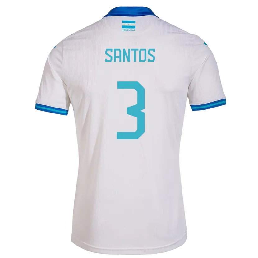 Danxen Kid Honduras Marcelo Santos #3 White Home Jersey 24-26 T-Shirt