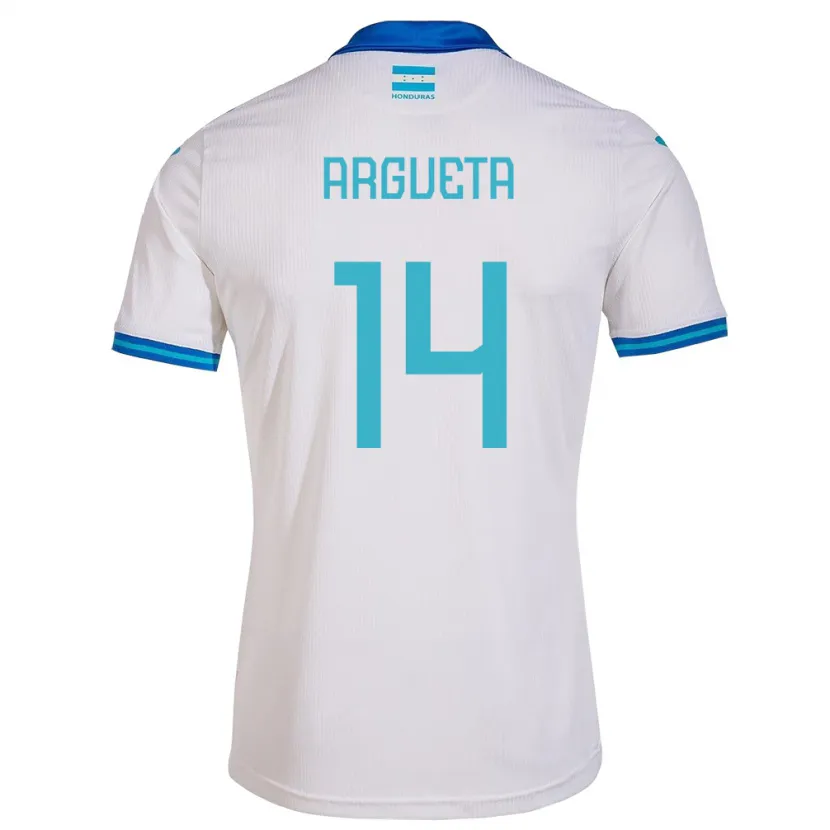 Danxen Kid Honduras Carlos Argueta #14 White Home Jersey 24-26 T-Shirt