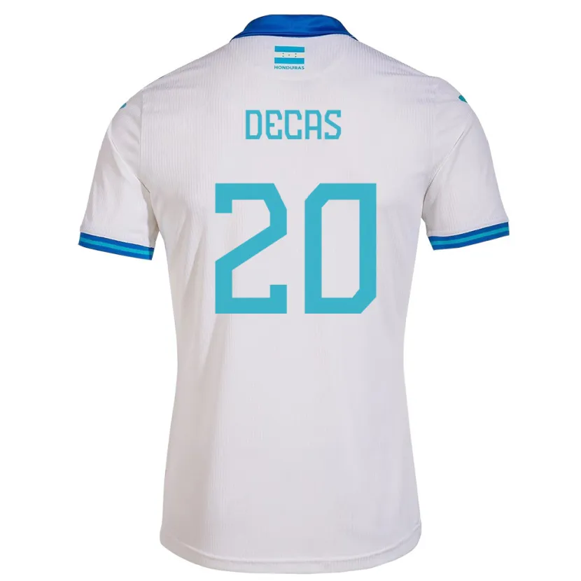 Danxen Kid Honduras Wesly Decas #20 White Home Jersey 24-26 T-Shirt