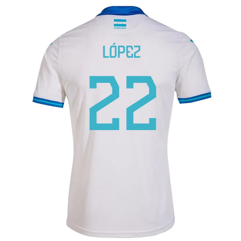 Danxen Kid Honduras Luis López #22 White Home Jersey 24-26 T-Shirt