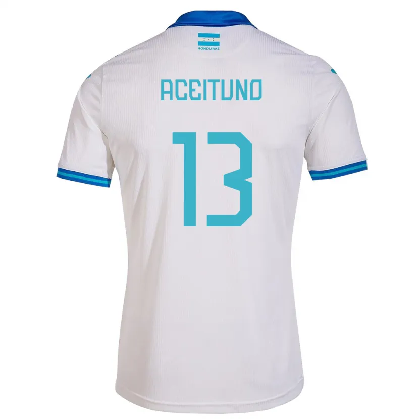 Danxen Kid Honduras Marco Aceituno #13 White Home Jersey 24-26 T-Shirt