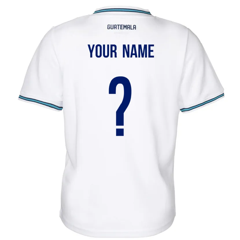 Danxen Kid Guatemala Your Name #0 White Home Jersey 24-26 T-Shirt