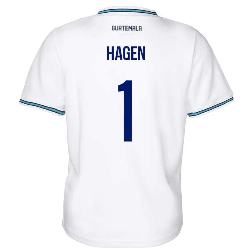 Danxen Kid Guatemala Nicholas Hagen #1 White Home Jersey 24-26 T-Shirt