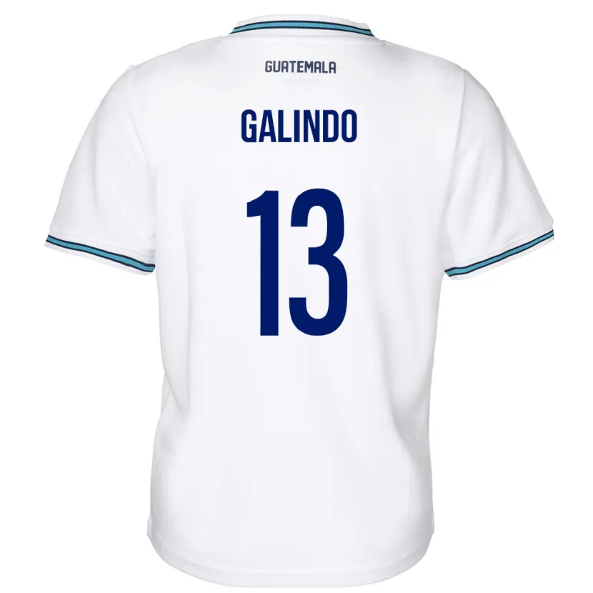 Danxen Kid Guatemala Alejandro Galindo #13 White Home Jersey 24-26 T-Shirt