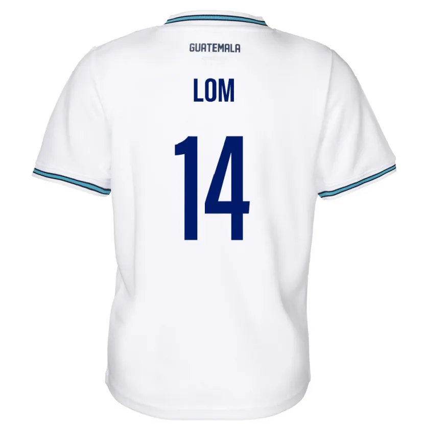 Danxen Kid Guatemala Darwin Lom #14 White Home Jersey 24-26 T-Shirt