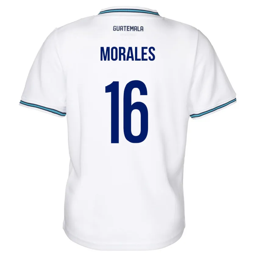 Danxen Kid Guatemala José Morales #16 White Home Jersey 24-26 T-Shirt