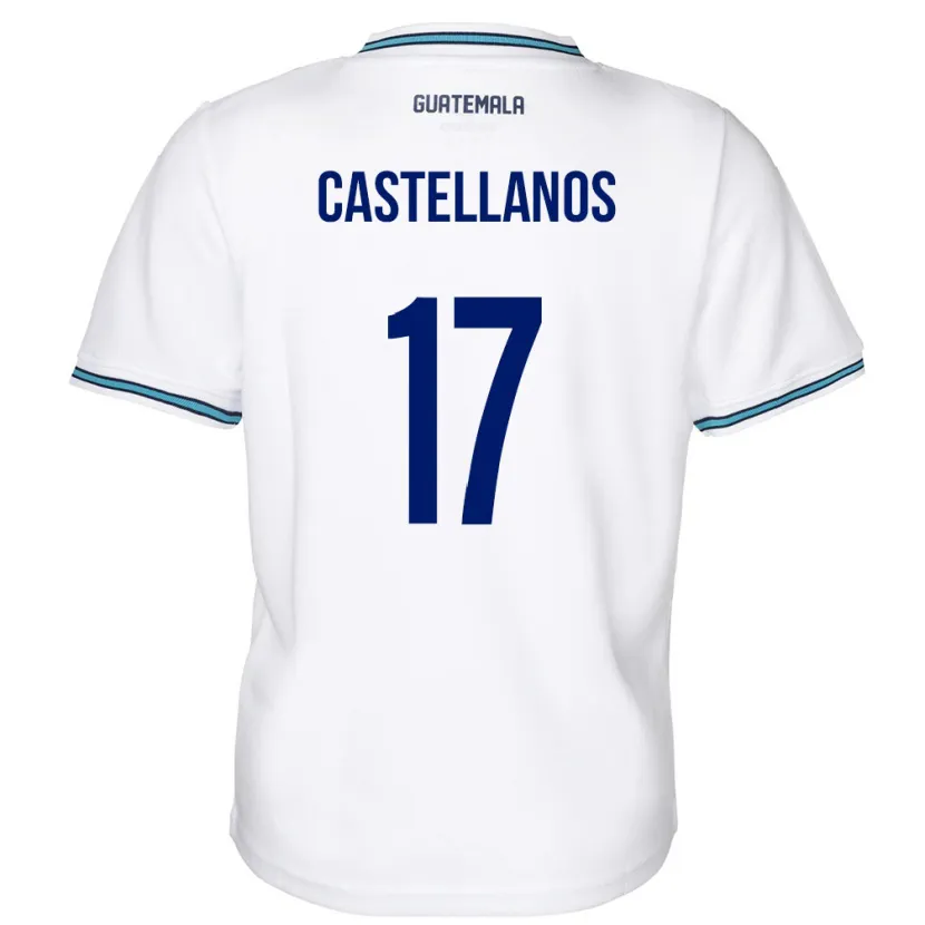 Danxen Kid Guatemala Óscar Castellanos #17 White Home Jersey 24-26 T-Shirt