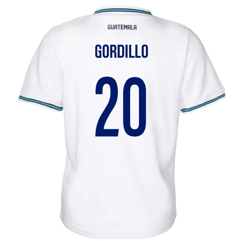 Danxen Kid Guatemala Gerardo Gordillo #20 White Home Jersey 24-26 T-Shirt