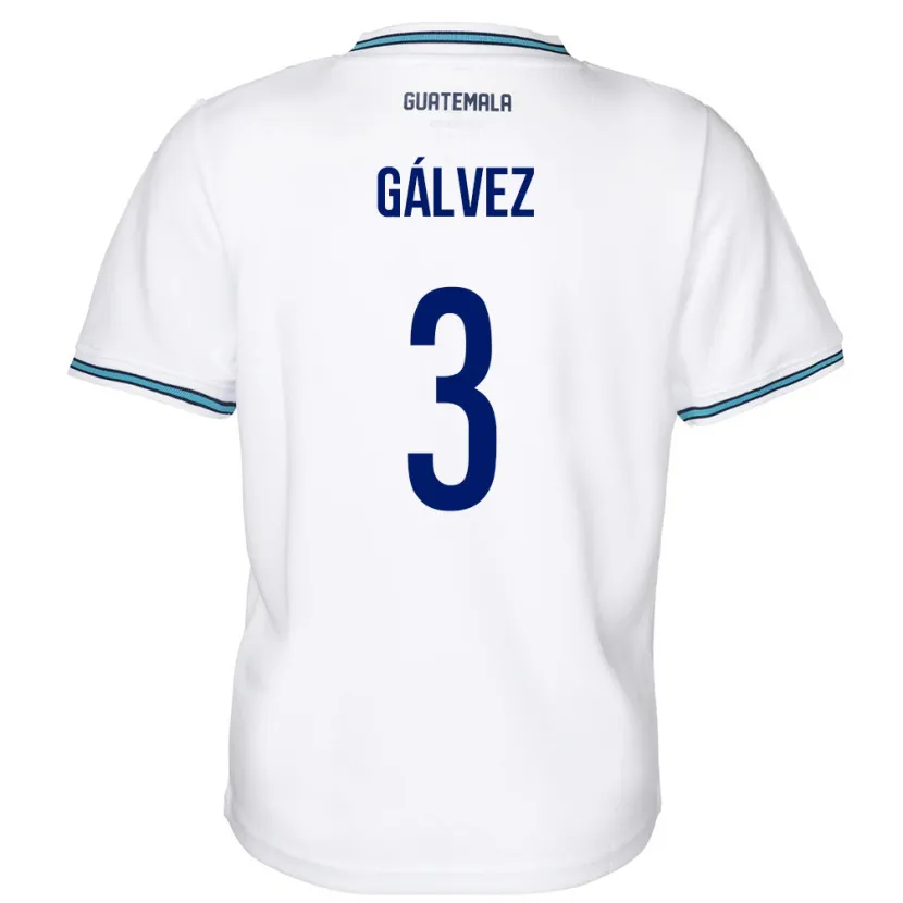 Danxen Kid Guatemala Fredy Gálvez #3 White Home Jersey 24-26 T-Shirt