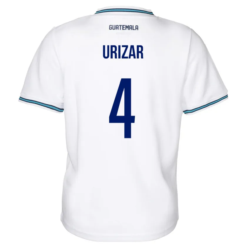 Danxen Kid Guatemala Jeshua Urizar #4 White Home Jersey 24-26 T-Shirt