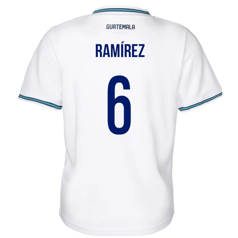 Danxen Kid Guatemala Kevin Ramírez #6 White Home Jersey 24-26 T-Shirt