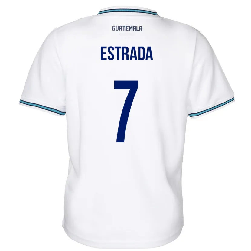 Danxen Kid Guatemala Javier Estrada #7 White Home Jersey 24-26 T-Shirt