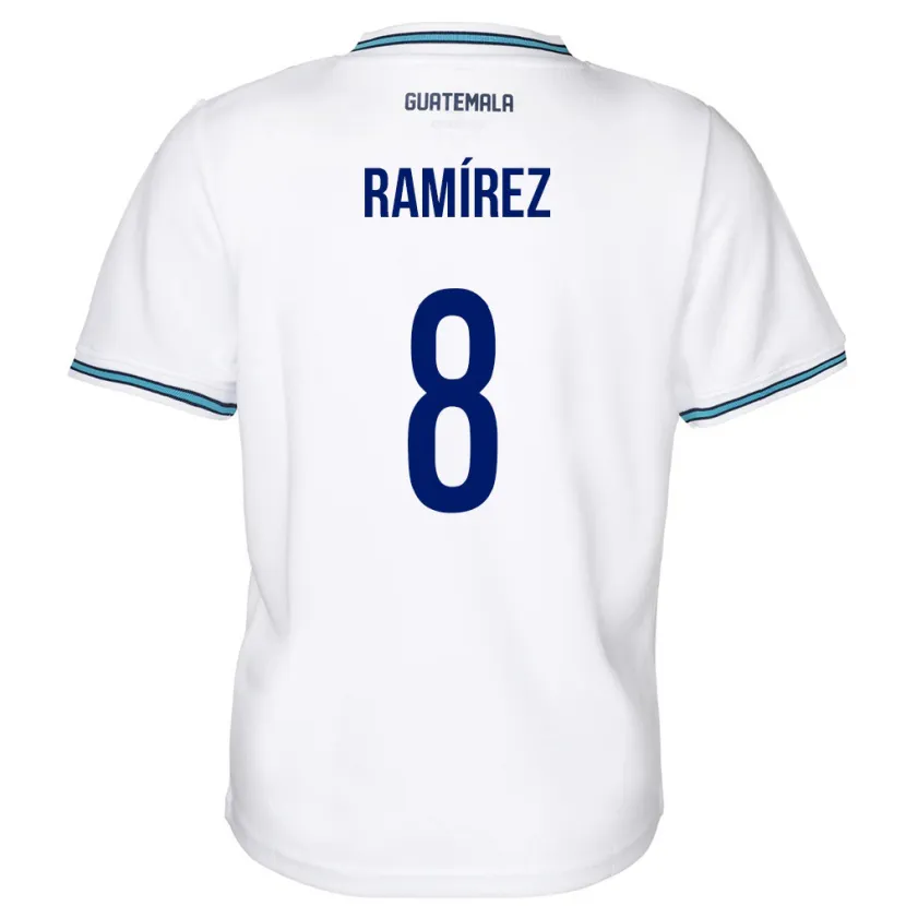 Danxen Kid Guatemala Dennis Ramírez #8 White Home Jersey 24-26 T-Shirt